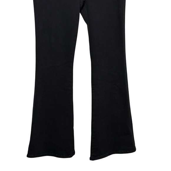 Frame Denim The Jet Set Flare Sheer Noir Black Size 2 30-34” - Picture 7 of 11